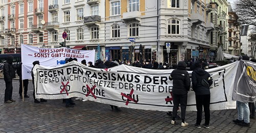 Antikapitalistische Demonstration in Hamburg